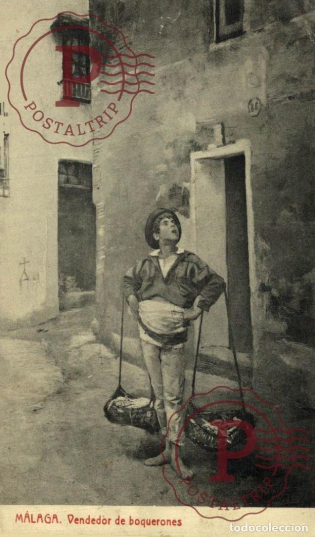 Postales: MALAGA. VENDEDOR DE BOQUERONES