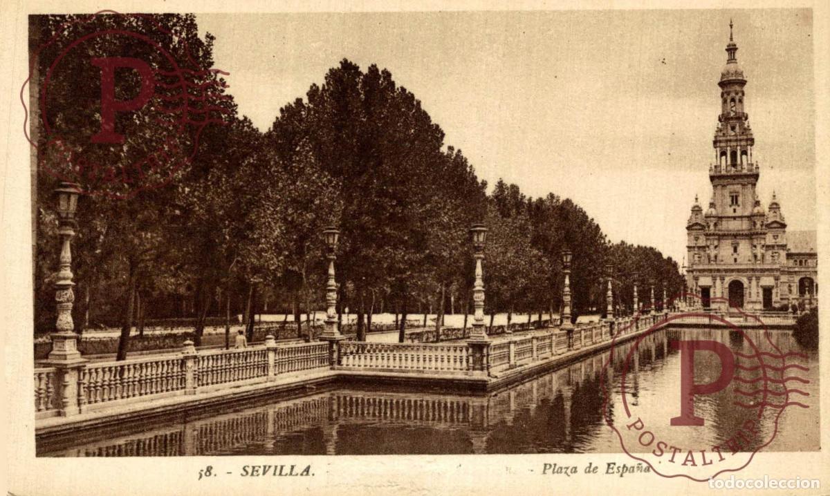 Postales: SEVILLA. Plaza De Espa&ntilde;a
