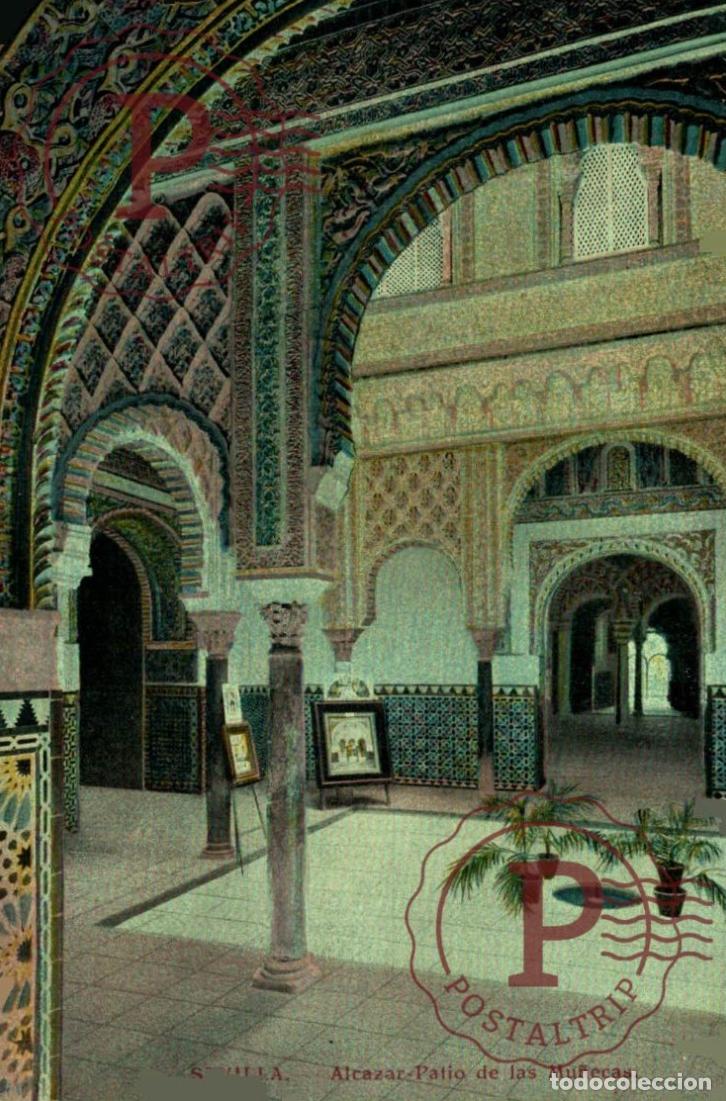 Postales: SEVILLA. Alc&aacute;zar - Patio De Las Mu&ntilde;ecas.