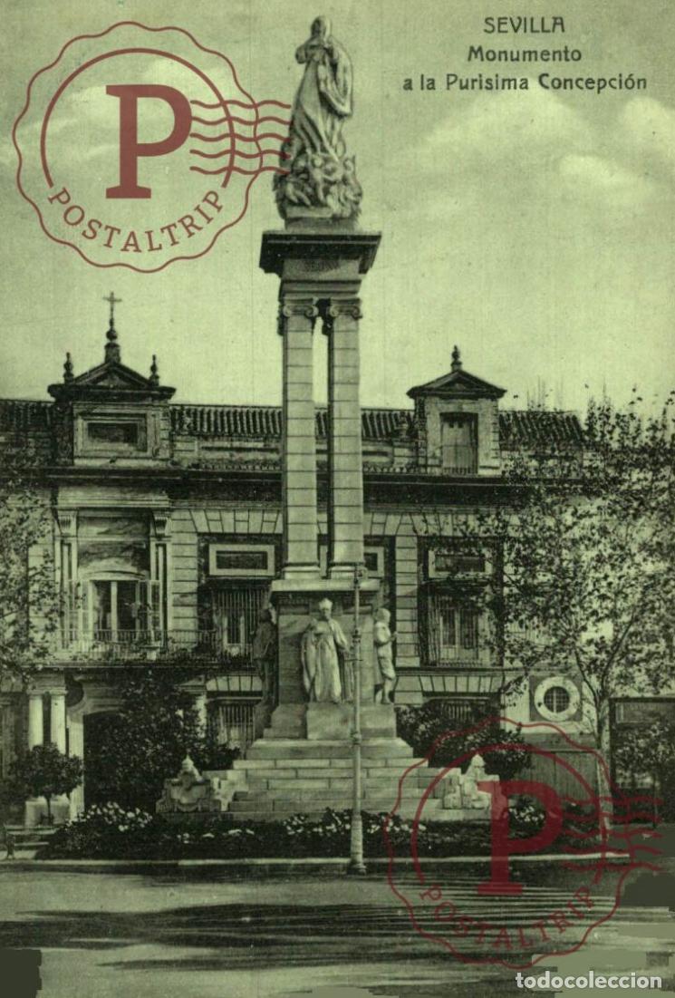 Postales: SEVILLA. Monumento A La Pur&iacute;sima Concepci&oacute;n.
