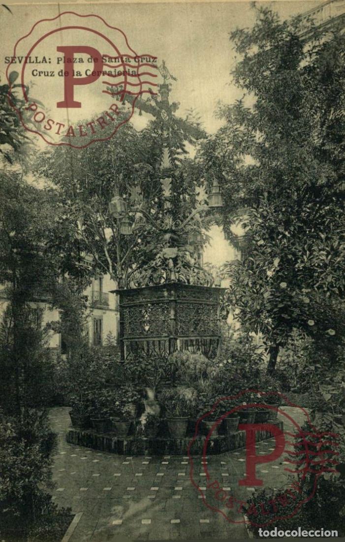 Postales: SEVILLA. Plaza De Santa Cruz, Cruz De La Cerrajer&iacute;a