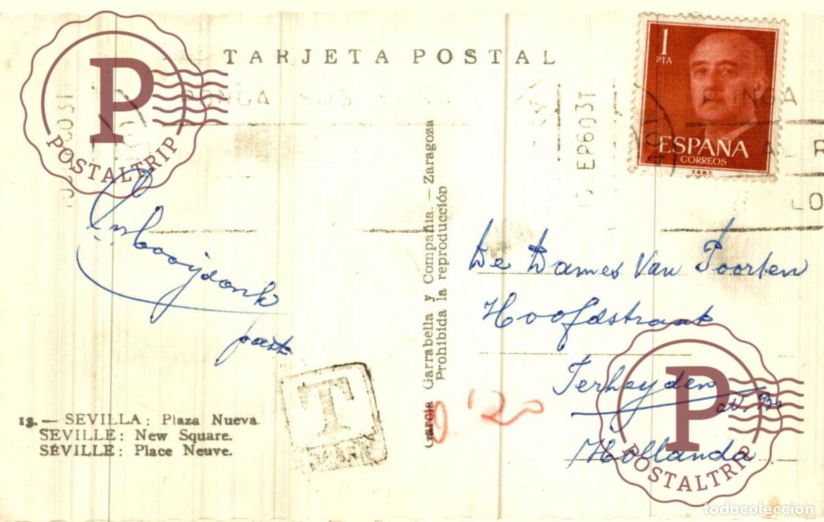 Postales: SEVILLA. Plaza Nueva - Foto 3