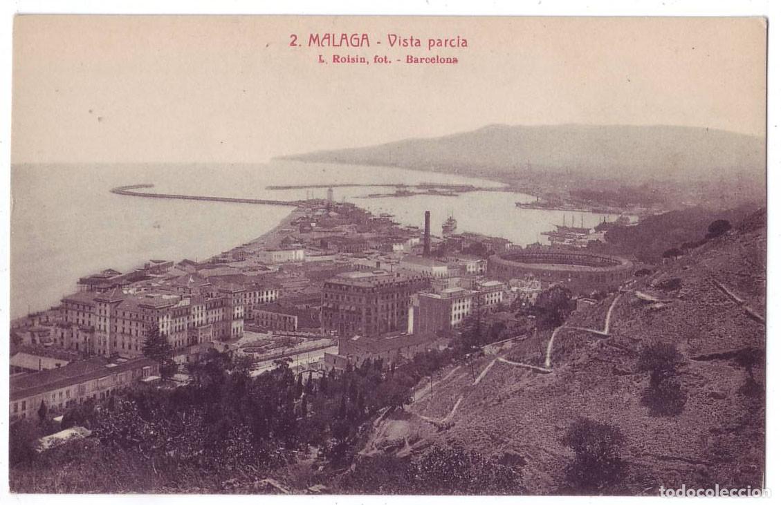 Postales: M&aacute;laga: Vista Parcial. L. Roisin. No circulada (A&ntilde;os 20)