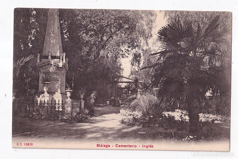 Postales: POSTAL. M&Aacute;LAGA. CEMENTERIO INGL&Eacute;S.