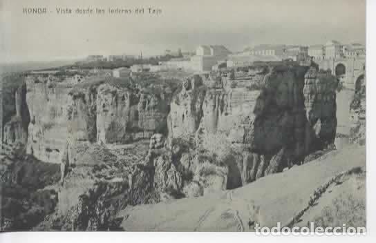 Postales: MALAGA SIN ESCRIBIR RONDA VISTA DESDE LAS LADERAS DEL TAJO