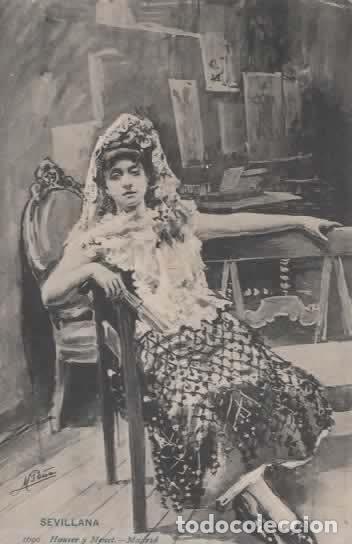 Postales: SEVILLA ESCRITA SEVILLANA 1907