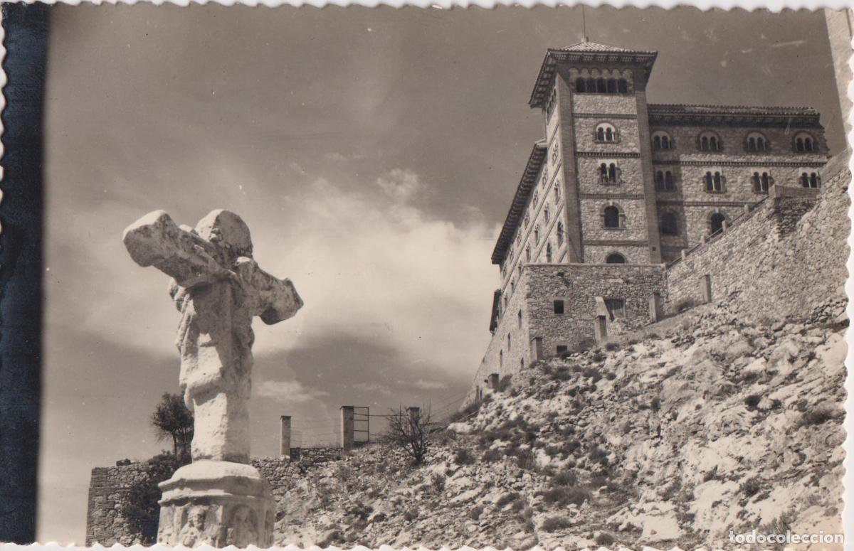 Postales: BARBASTRO (HUESCA) MONASTERIO DEL PUEYO - EDICIONES SICILIA N&ordm;32 - ESCRITA 1960