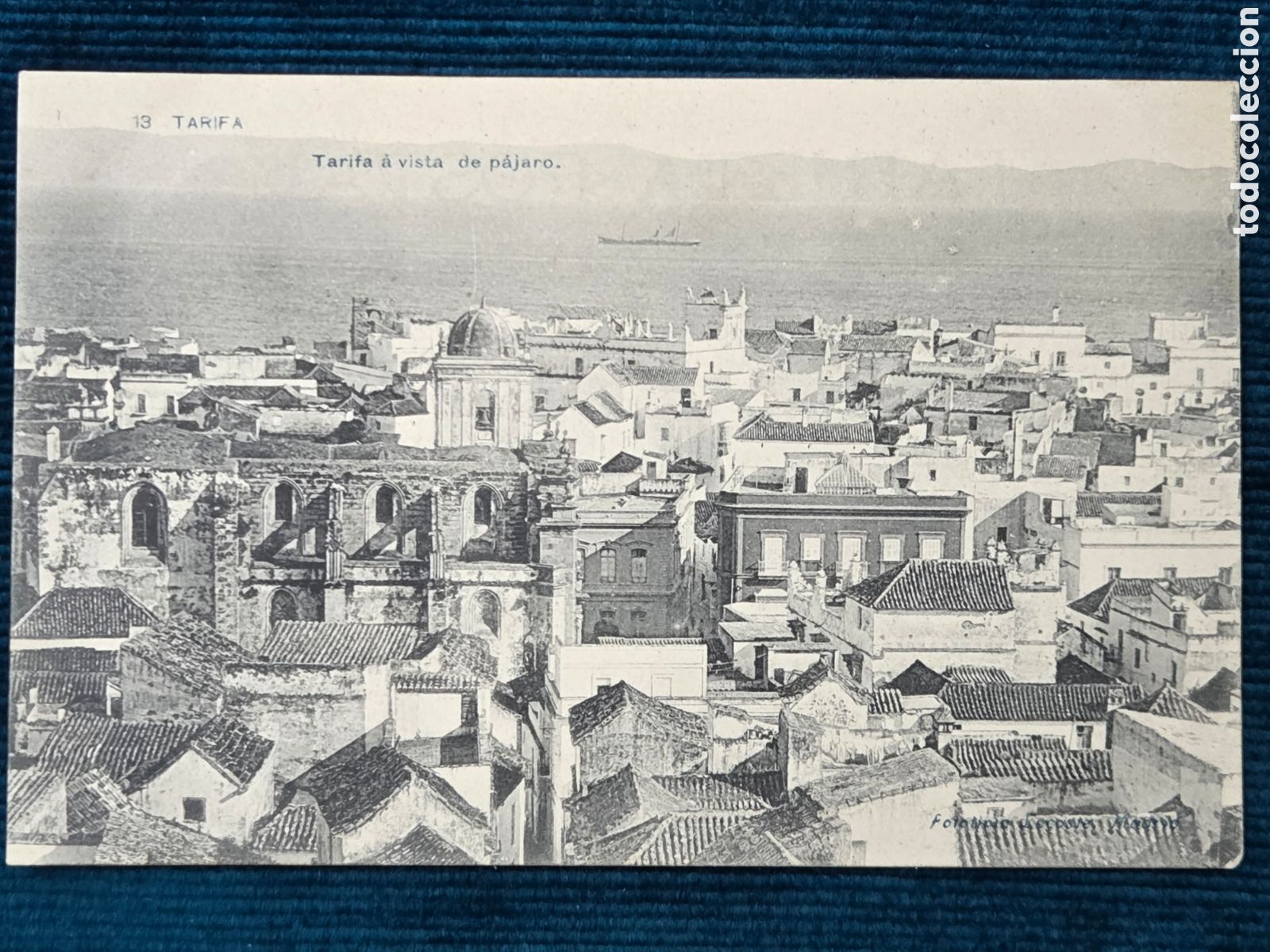 Postales: 13.C&Aacute;DIZ, TARIFA A VISTA DE P&Aacute;JARO