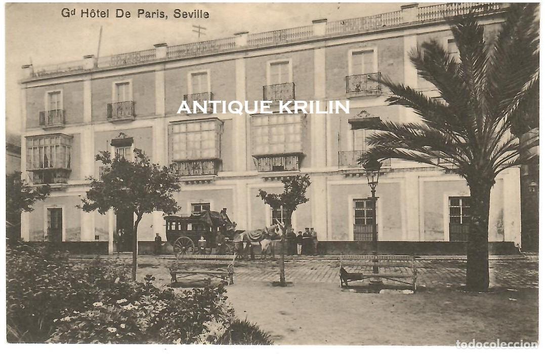 Postales: SEVILLA / GRAND HOTEL DE PARIS / SIN FRANQUEAR