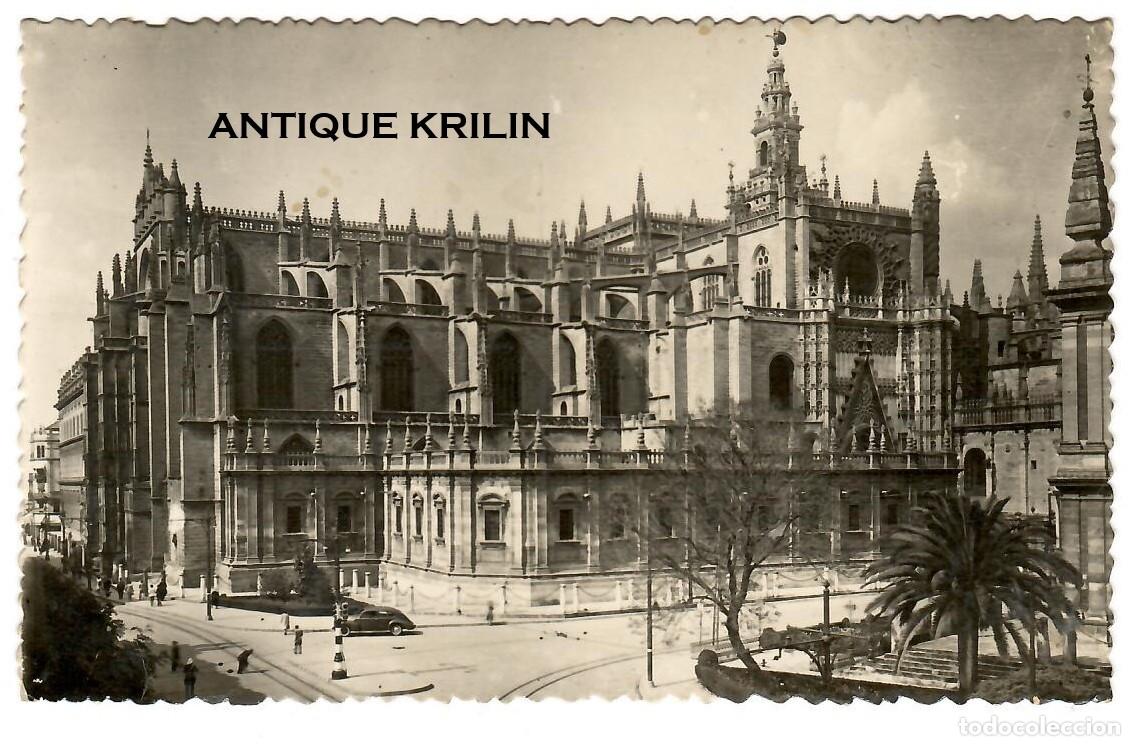 Postales: SEVILLA N&ordm; 24 CATEDRAL / SIN EDITOR / SIN FRANQUEAR PERO ESCRITA AL DORSO