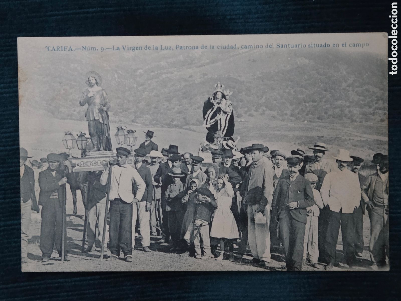 Postales: TARIFA, C&aacute;diz. Circa 1900.Procesi&oacute;n Virgen de La Luz.