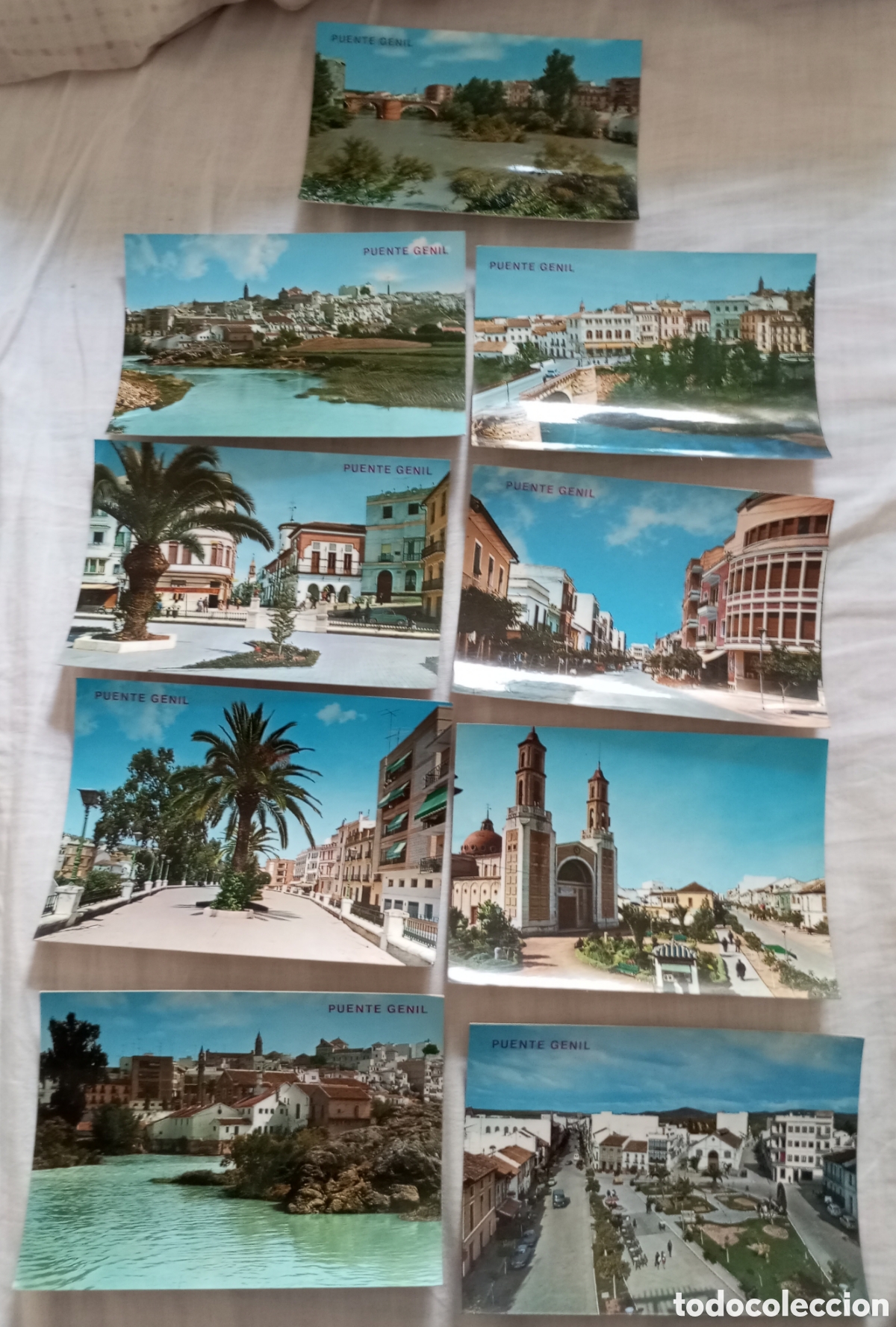 Postales: 9 postales de puente genil ediciones arriba a&ntilde;os 60-70
