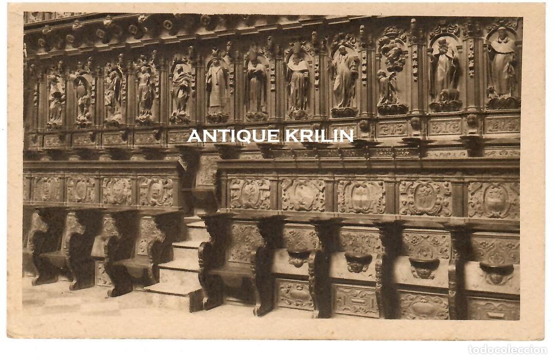 Postales: MALAGA N&ordm; 13 CATEDRAL , DETALLE DEL CORO , PEDRO DE MENA / EXCL. ARILVA / SIN FRANQUEAR
