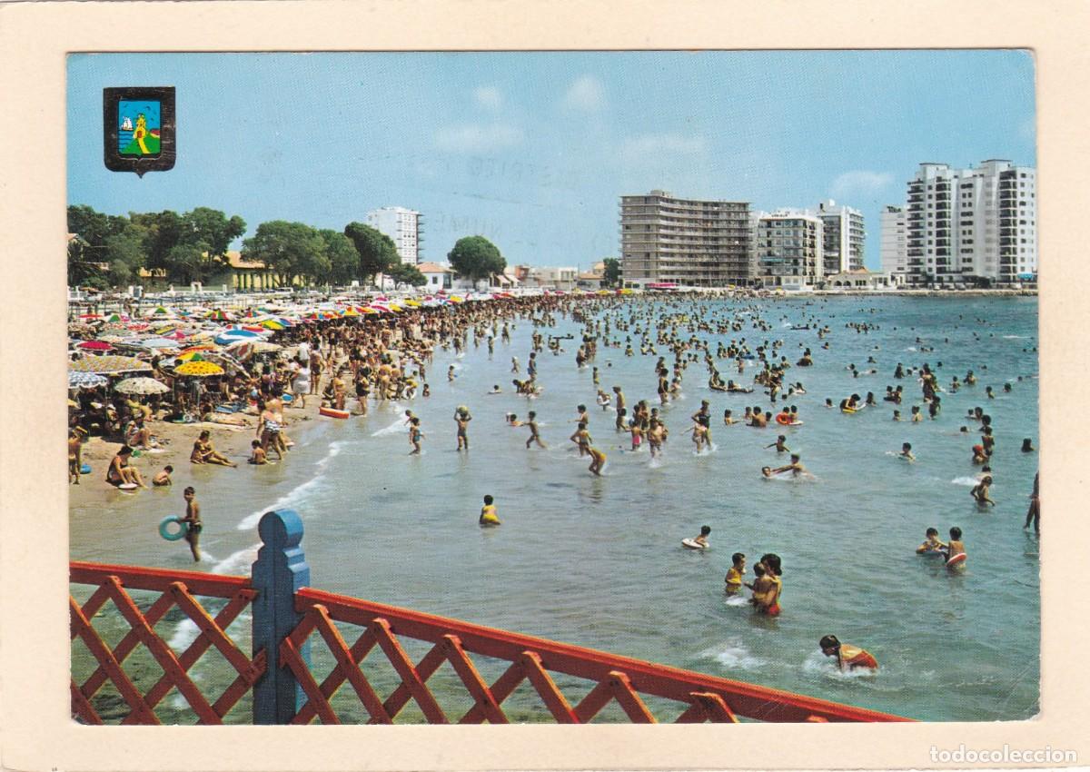 Postales: TORREVIEJA (ALICANTE). PLAYA DEL CURA (1972) - BONITO FRANQUEO