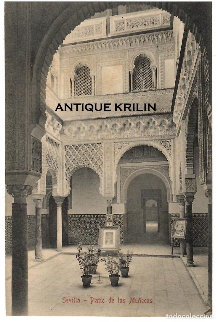 Postales: SEVILLA / PATIO DE LAS MU&Ntilde;ECAS / COLECCION M. CHAPARTEGUY N&ordm; 28480 / SIN FRANQUEAR