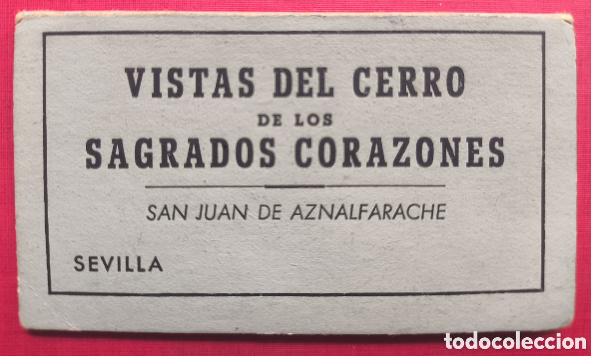 Postales: SAN JUAN DE AZNALFARACHE VISTAS DEL CERRO DE LOS SAGRADOS CORAZONES SEVILLA C. 1955