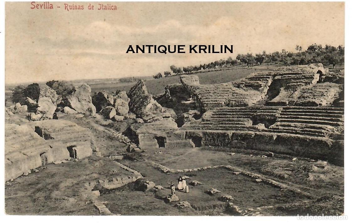 Postales: SEVILLA / RUINAS DE ITALICA 1904 / COLECCION M. CHAPARTEGUY N&ordm; 28031 / SIN FRANQUEAR