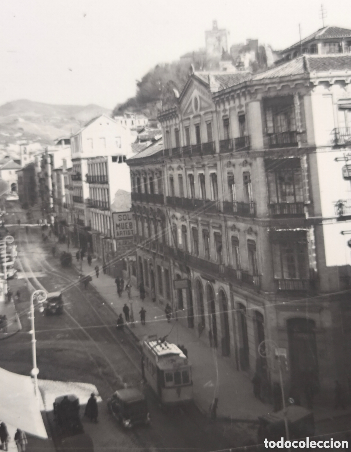 Postales: GRANADA CALLE REYES CAT&Oacute;LICOS POSTAL FOTOGR&Aacute;FICA ED. F. GALLEGOS C. 1950