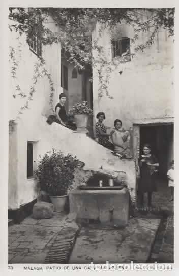 Postales: MALAGA SIN ESCRIBIR PATIO