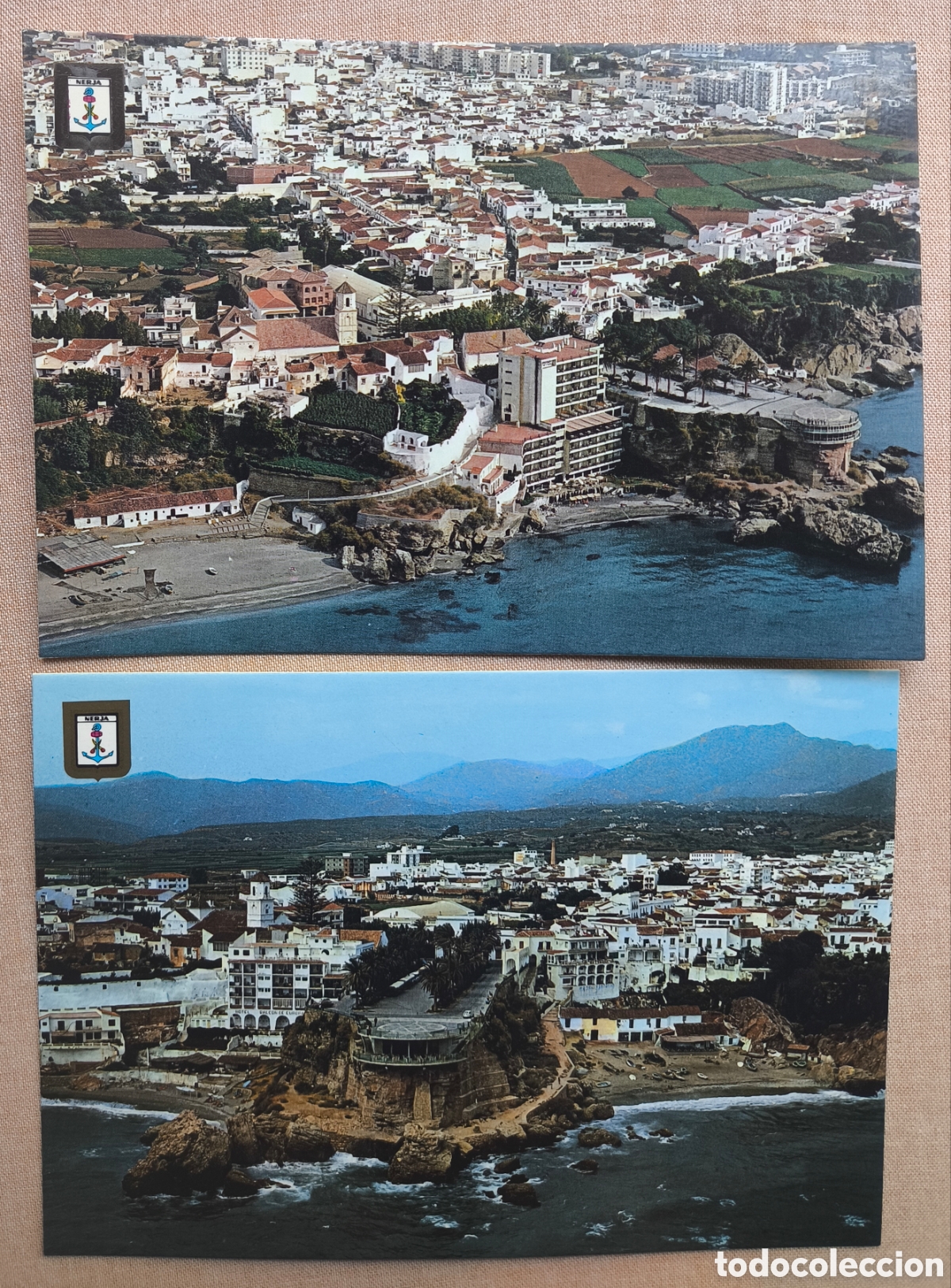Postales: NERJA POSTAL A COLOR LOTE 2 COSTA DEL SOL M&Aacute;LAGA C. 1965