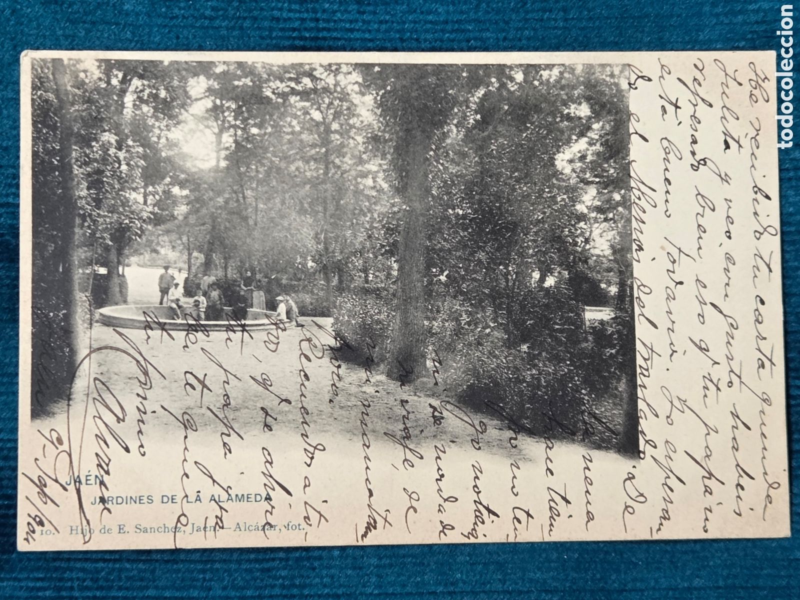 Postales: JA&Eacute;N 1904 JARDINES DE LA ALAMEDA. Hijos de E. S&aacute;nchez.