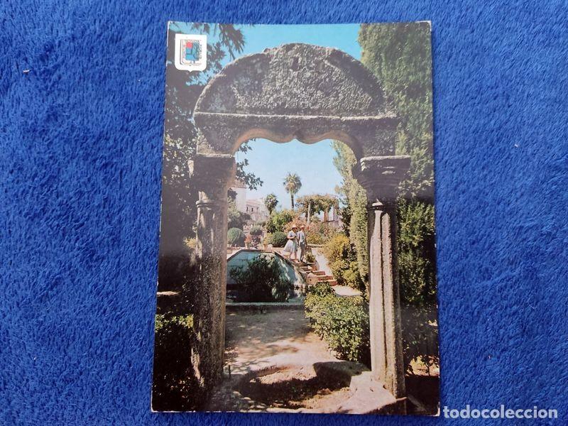 Postales: POSTAL ANDALUCIA MALAGA RONDA JARDINES DE LA CASA DEL REY MORO CIRCULADA
