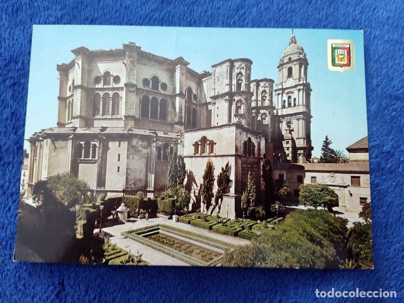 Postales: POSTAL ANDALUCIA MALAGA LA CATEDRAL ESCUDO DE ORO NO CIRCULADA