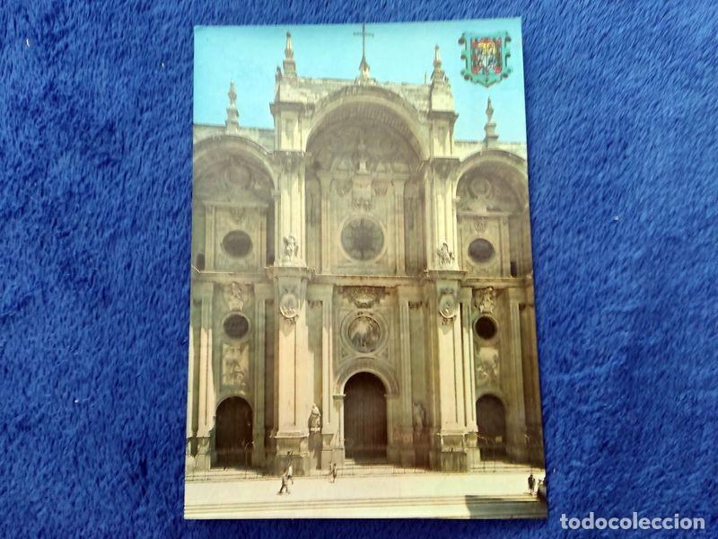 Postales: POSTAL ANDALUCIA GRANADA CATEDRAL FACHADA PRINCIPAL NO CIRCULADA