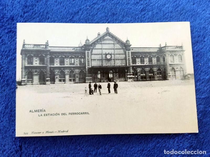 Postales: POSTAL ANDALUCIA ALMERIA ESTACION DE FERROCARRIL REEDICION NO CIRCULADA