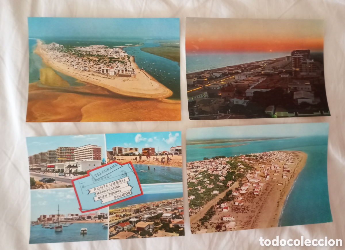 Postales: 4 postales de Punta Umbr&iacute;a.Huelva sin circular