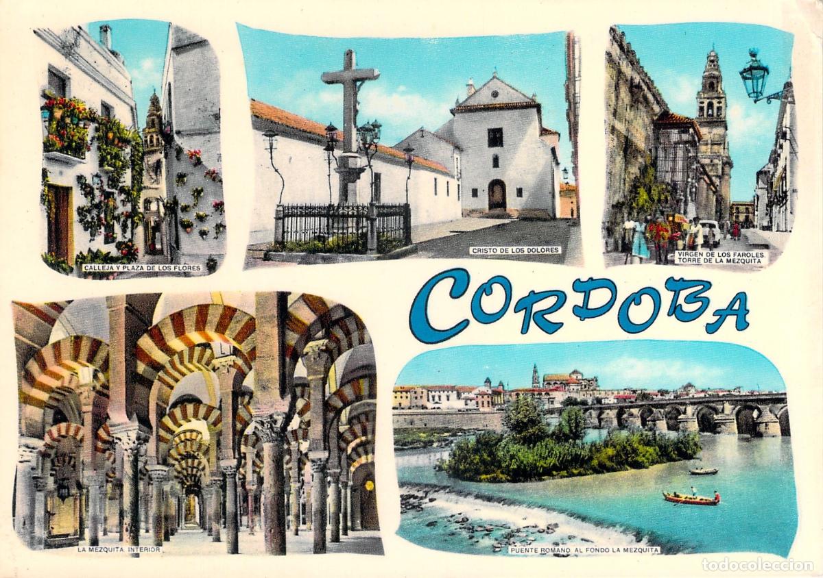 Postales: Postal de C&oacute;rdoba: Vistas de la Mezquita y Puente Romano