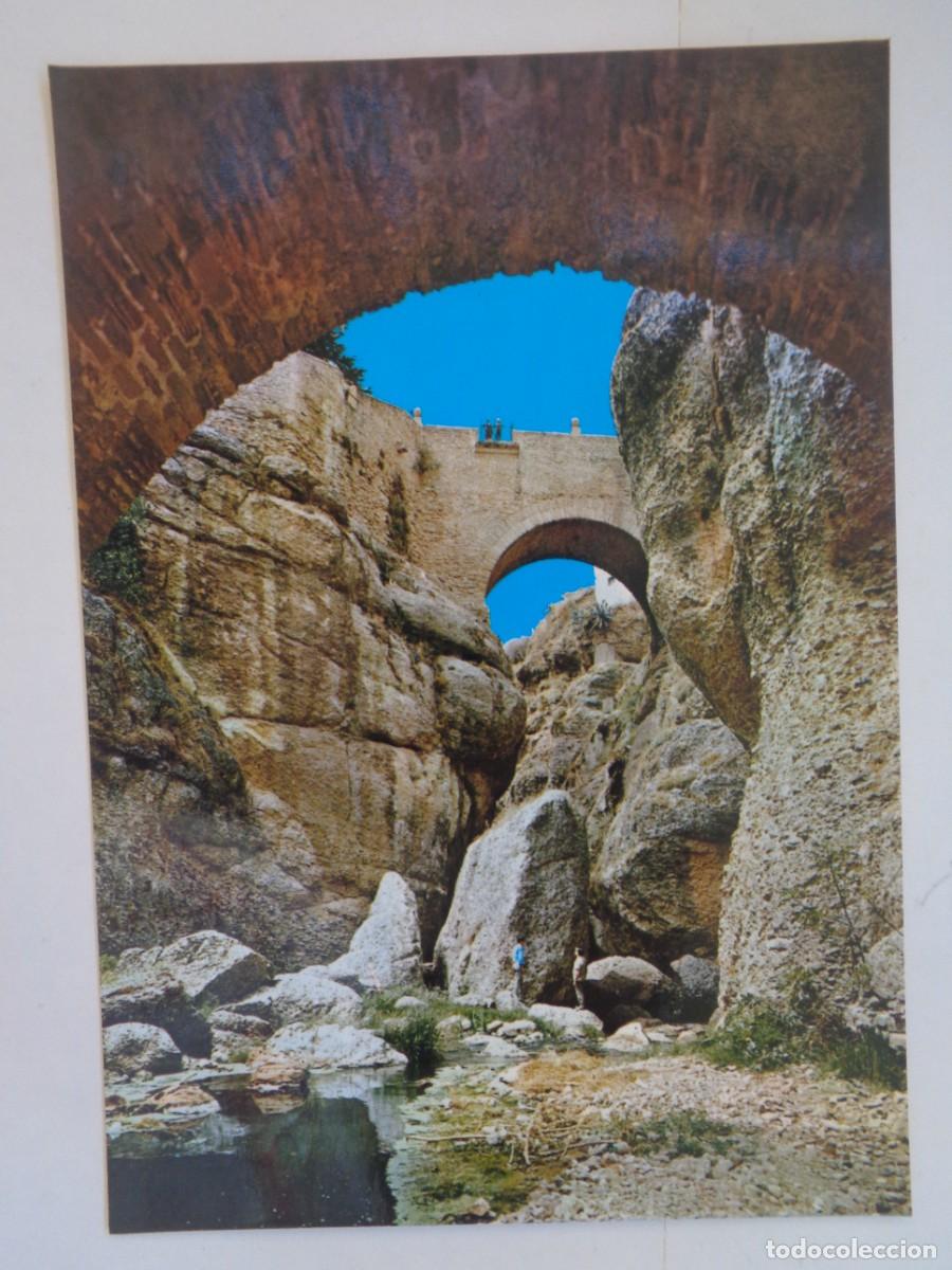 Postales: POSTAL DE RONDA ( MALAGA ): PUENTES ARABES Y ROMANO