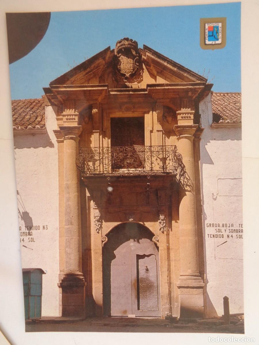 Postales: POSTAL DE RONDA ( MALAGA ): PORTADA DE LA PLAZA DE TOROS