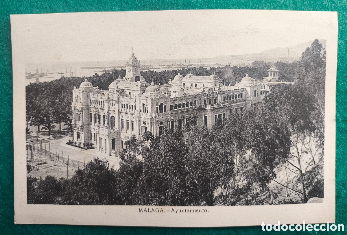 Postales: M&Aacute;LAGA AYUNTAMIENTO POSTAL C. 1910