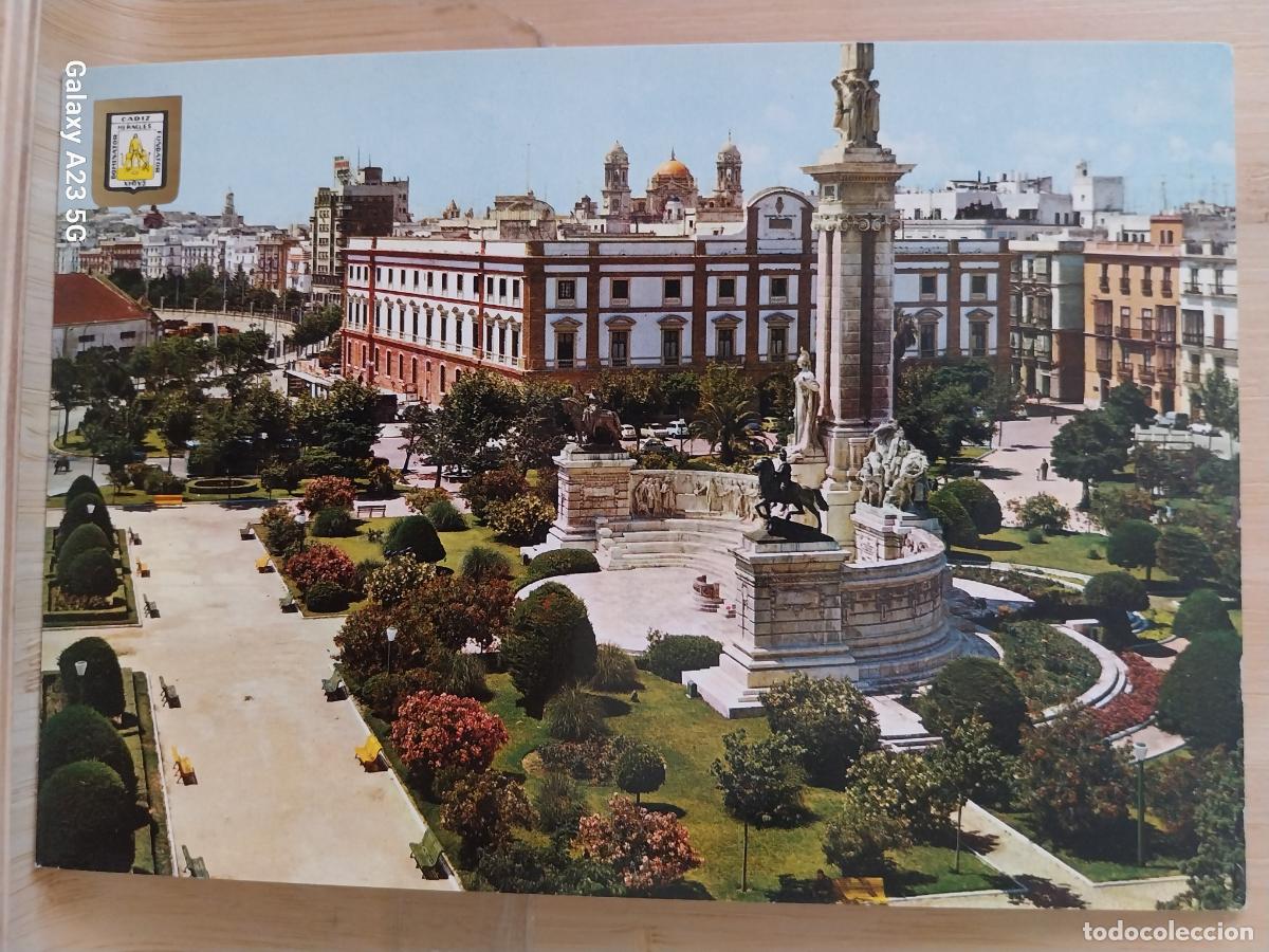 Postales: PLAZA ESPA&Ntilde;A CADIZ ED FISA 1169 ANIMADA