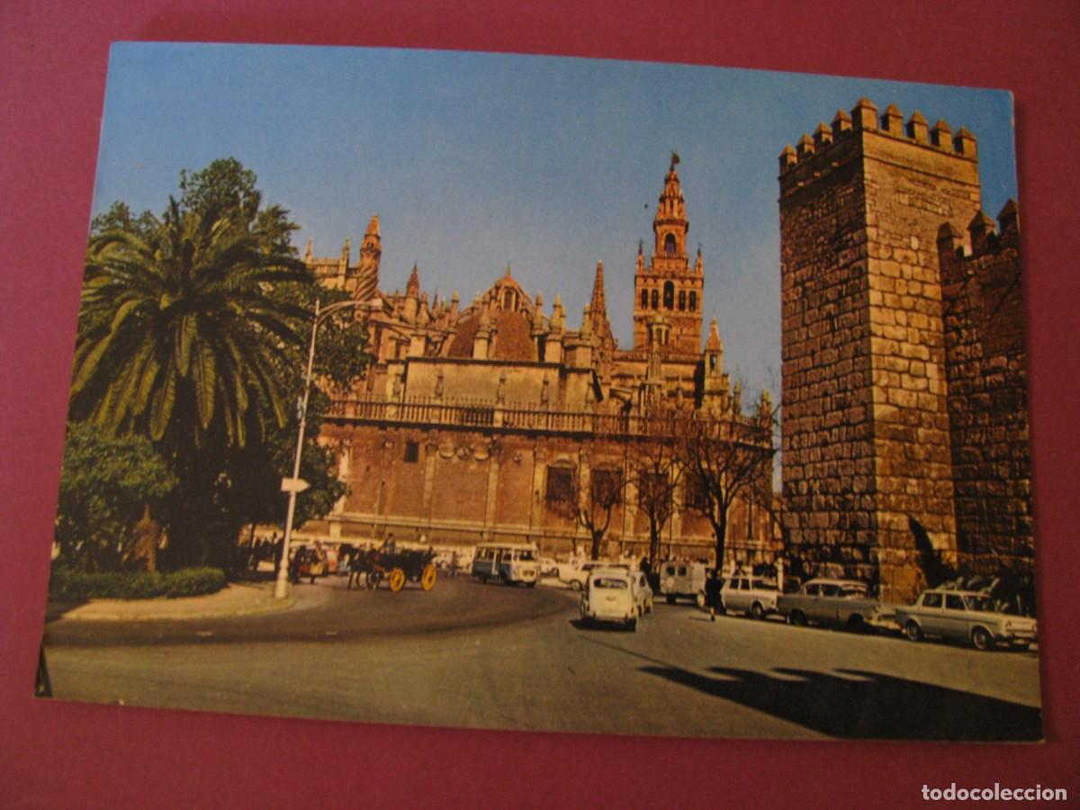 Postales: POSTAL DE SEVILLA. CATEDRAL Y GIRALDA. RO FOTO. ESCRITA