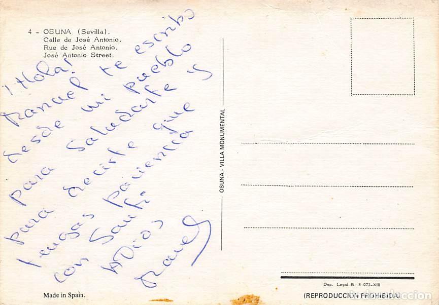 Postales: Osuna (Sevilla) - Escrita - Foto 3
