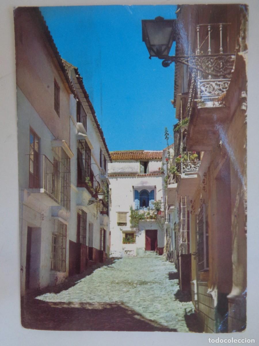 Postales: POSTAL DE MARBELLA ( MALAGA ) : CALLE VIRGEN DE LOS DOLORES . CIRCULADA A AUSTRIA