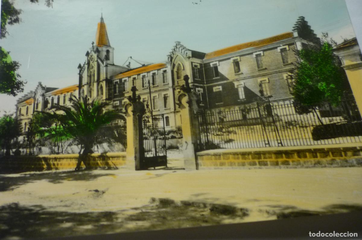 Postales: postal linares coloreada hospital marqueses de linares escrita cm