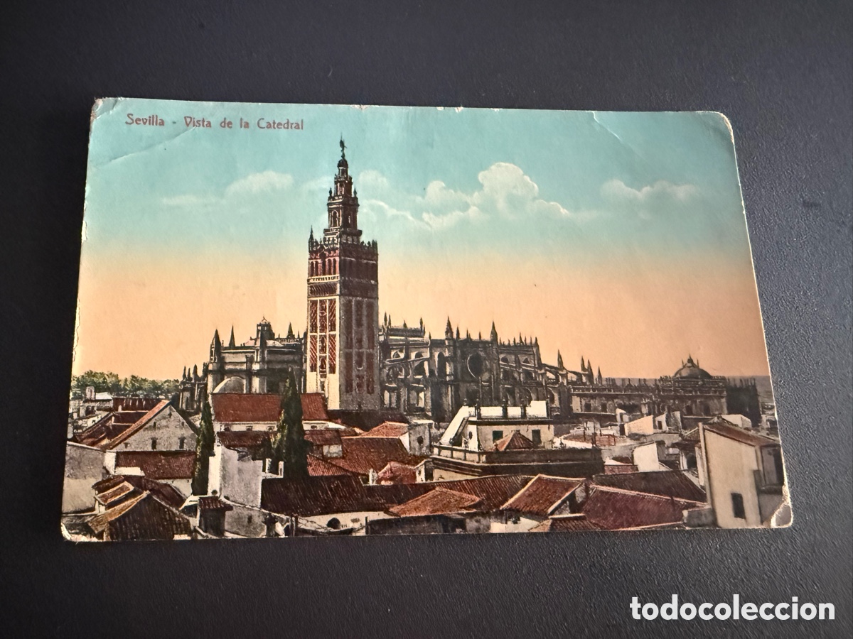 Postales: Postal SEVILLA. Vista de la Catedral. Coloreada