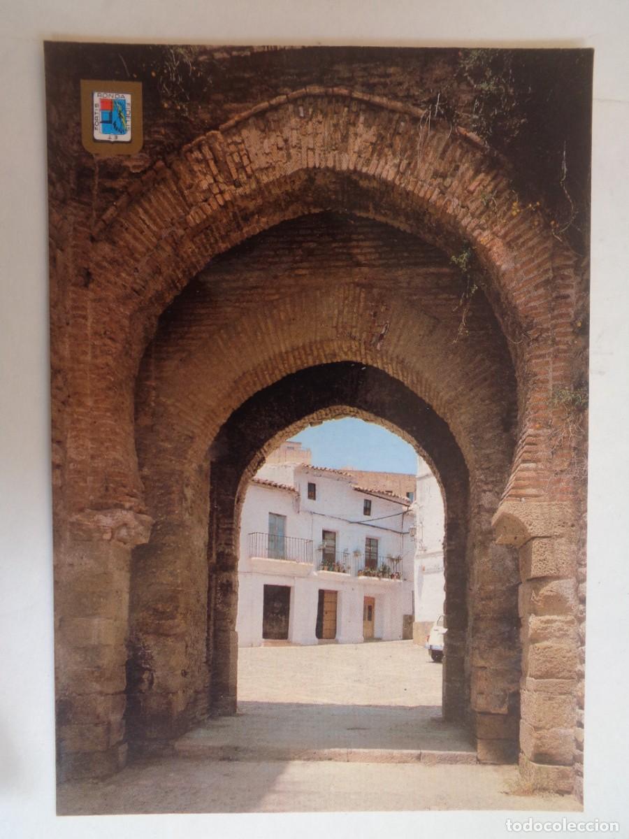 Postales: POSTAL DE RONDA ( MALAGA ): PUERTA DE ALMOCABAR , SIGLO XIII