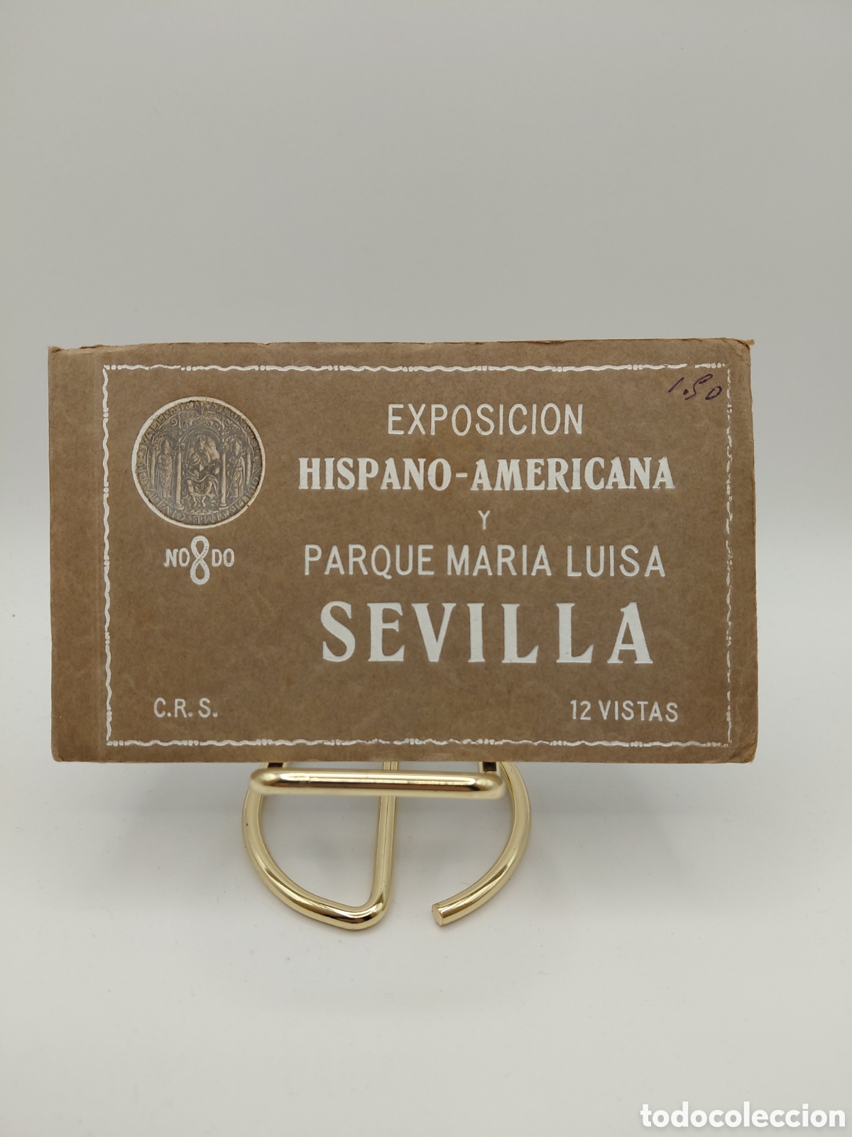 Postales: SEVILLA EXPOSICION HISPAMO-AMERICA Y PARQUE MARIA LUISA / 12 VISTAS C.R.S.