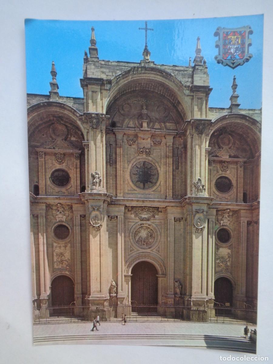 Postales: POSTAL DE GRANADA : FACHADA PRINCIPAL DE LA CATEDRAL. DE ZERKOWITZ