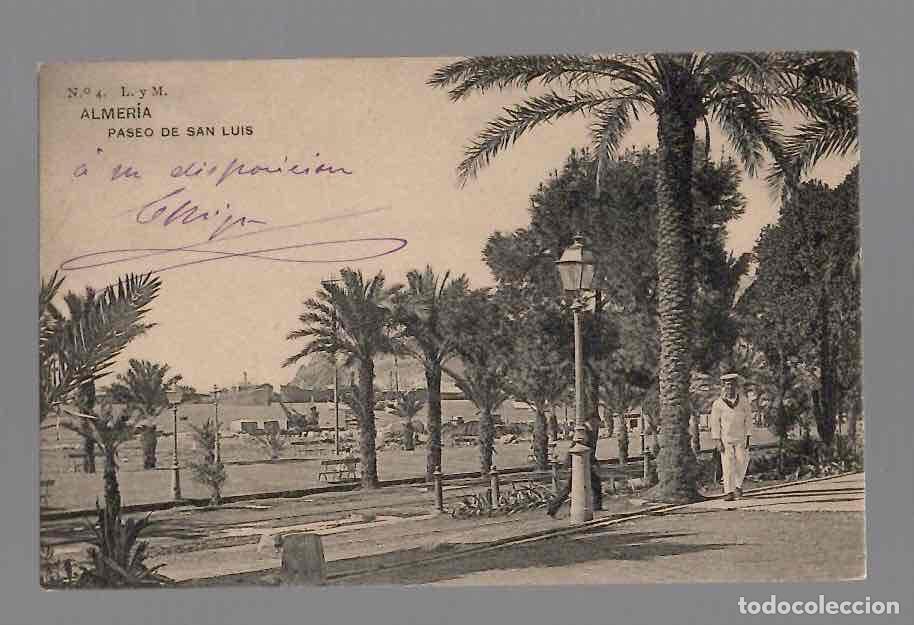 Postales: TARJETA POSTAL ALMERIA PASEO DE SAN LUIS. N&ordm; 4 L. Y M. C.1915