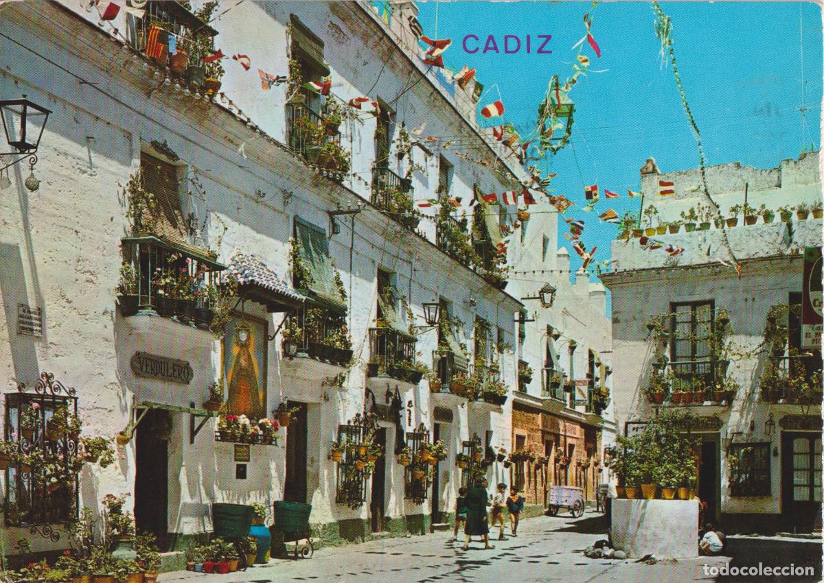Postales: CADIZ, PLAZA DEL TIO LA TIZA - EDICIONES ARRIBAS N&ordm;2053 - CIRCULADA