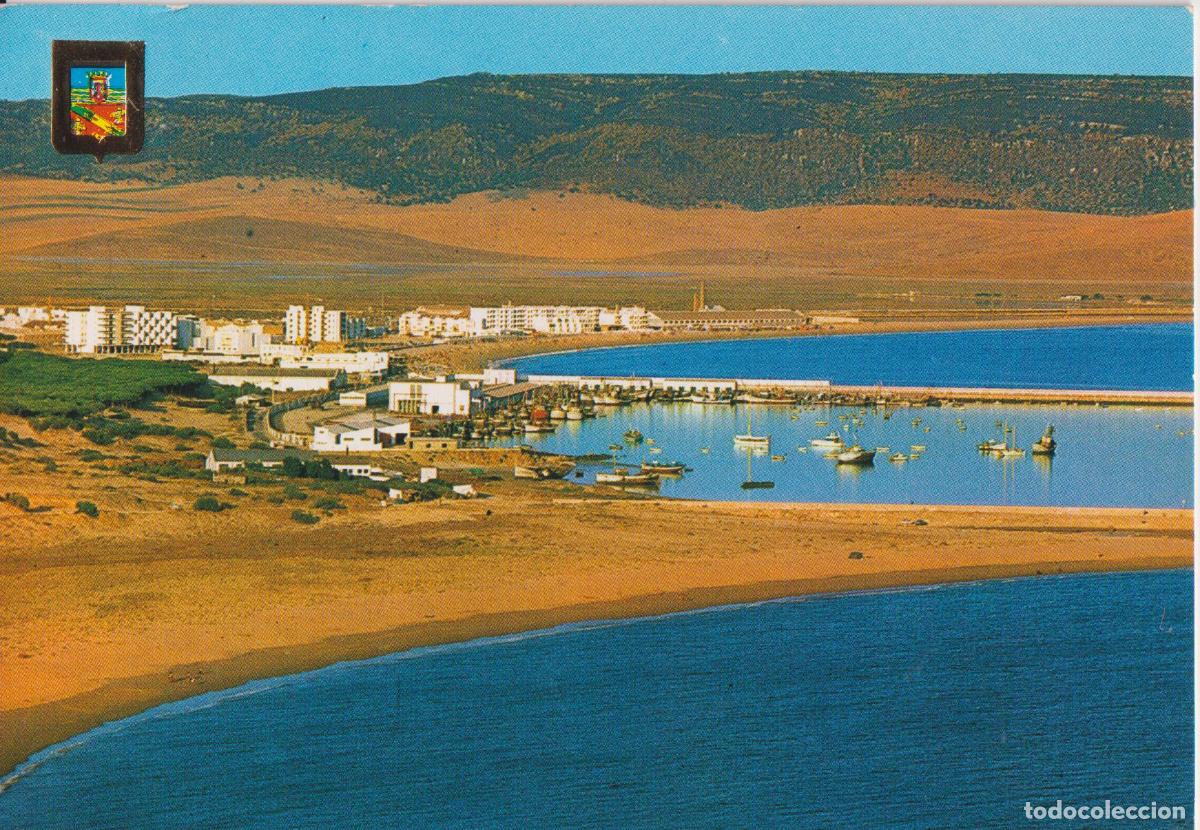 Postales: BARBATE DE FRANCO (C&Aacute;DIZ) PUERTO PESQUERO Y PLAYA - ESCUDO DE ORO N&ordm;17 - CIRCULADA