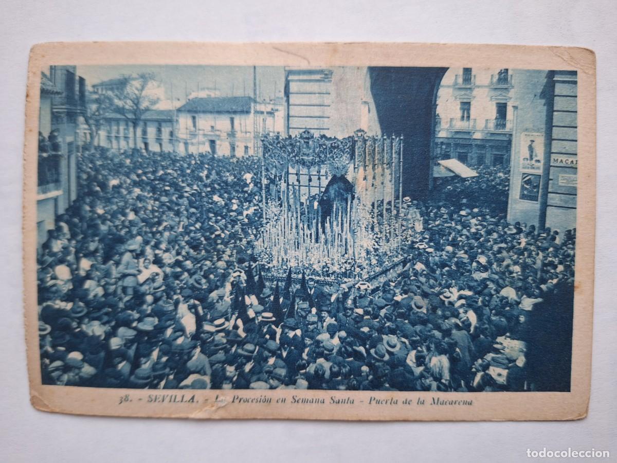Postales: ANTIGUA POSTAL SEVILLA SEMANA SANTA PUERTA MACARENA RV 2983