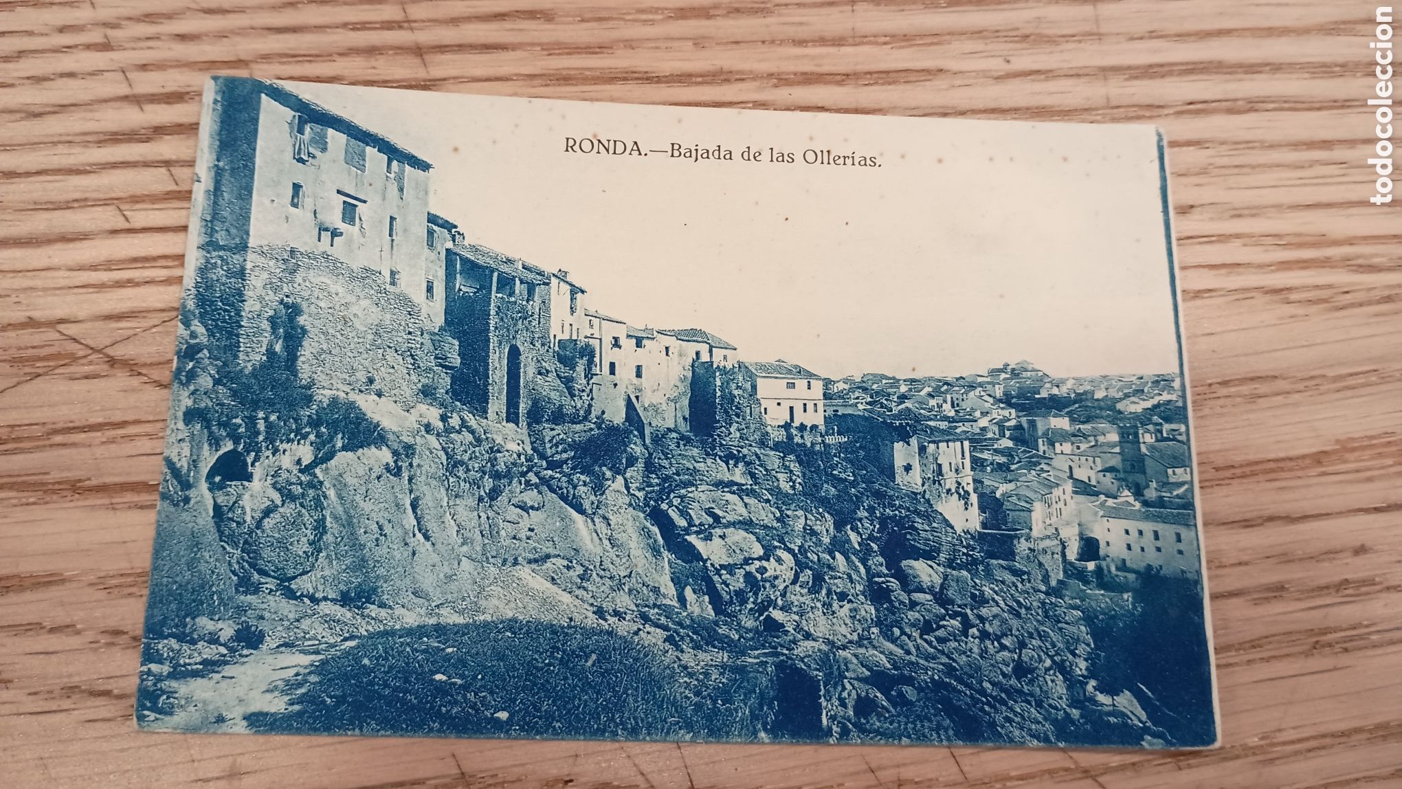 Postales: RONDA (M&Aacute;LAGA) - BAJADA DE LAS OLLER&Iacute;AS - GRAFOS, MADRID