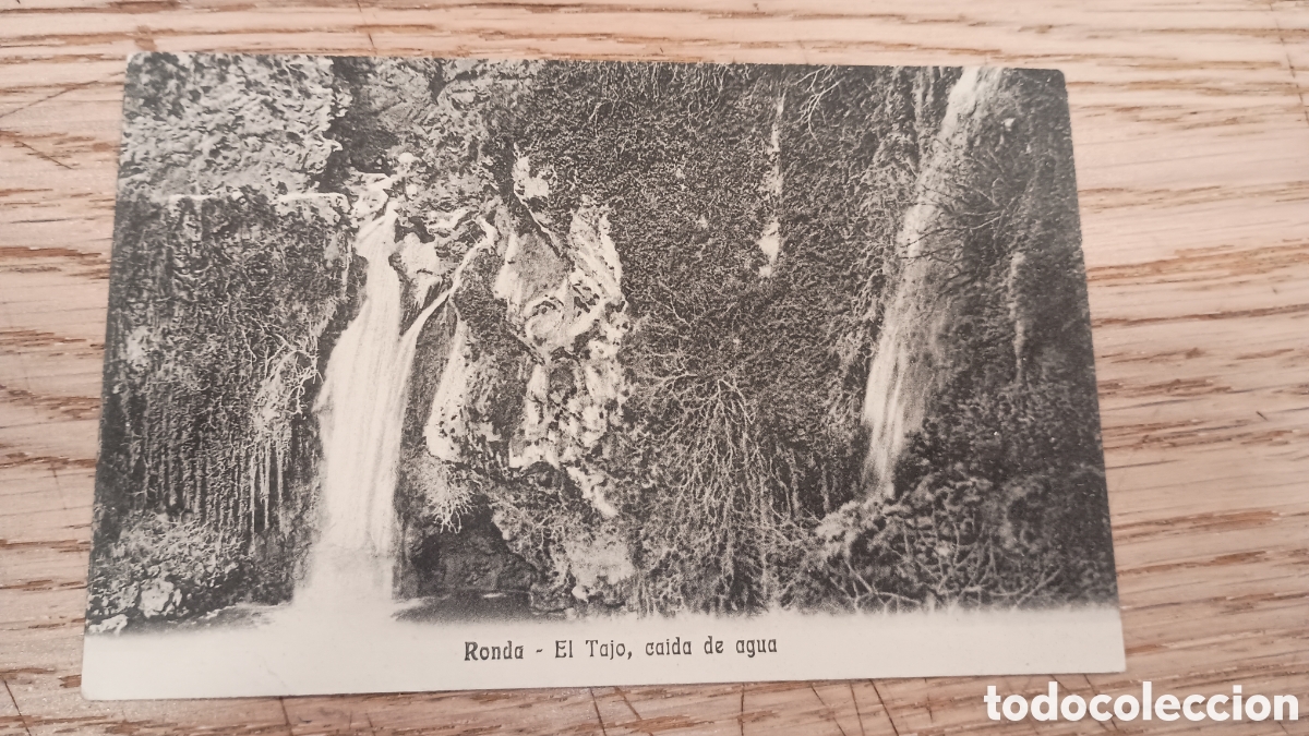Postales: RONDA (M&Aacute;LAGA) - EL TAJO, CAIDA DE AGUA - FOTOTIPIA ALTEROCCA, TERNI