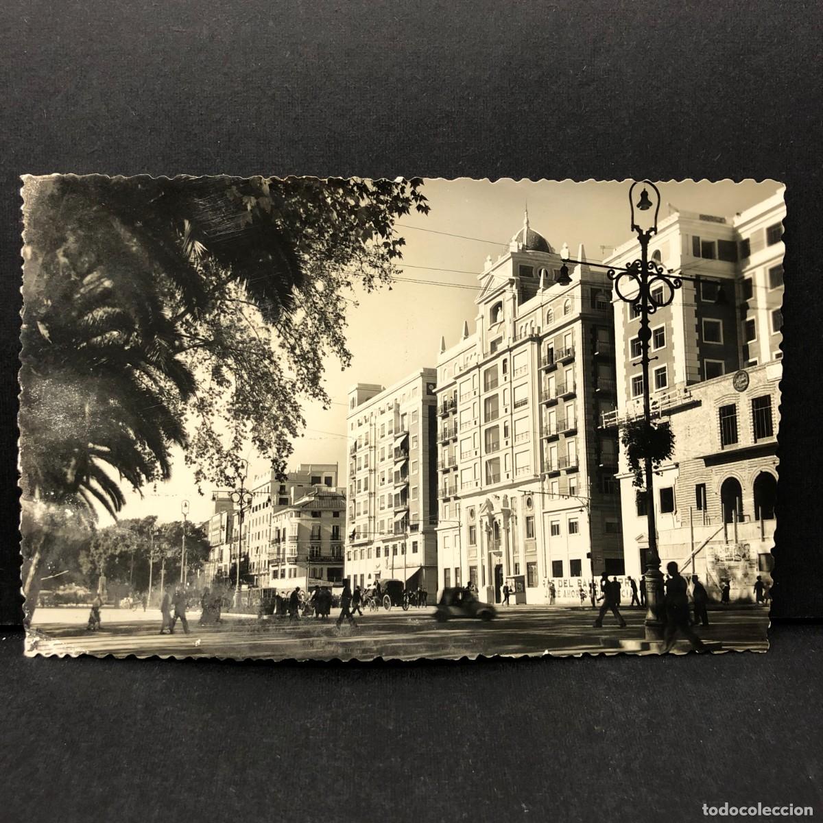 Postales: MALAGA - PLAZA DEL GENERAL QUEIPO DE LLANO - FOTO D. CORT&Eacute;S - POSTAL / 3344